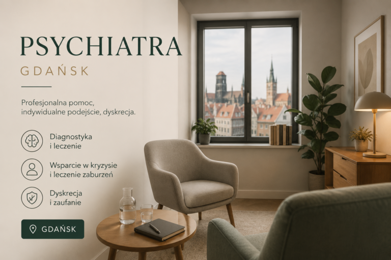 Polecany psychiatra w Gdańsku i online – jak krok po kroku wybrać najlepszego specjalistę dla siebie? [Poradnik pacjenta]