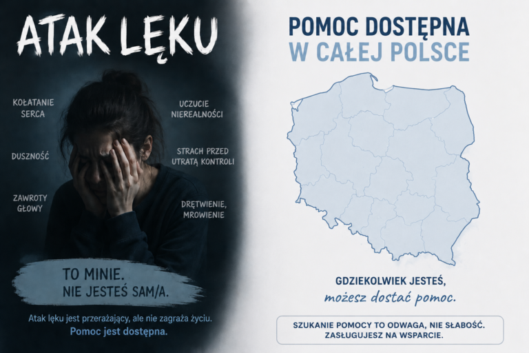 Atak lęku w nocy lub w weekend? Kompletny przewodnik po szybkiej konsultacji psychiatrycznej online 24/7 w całej Polsce