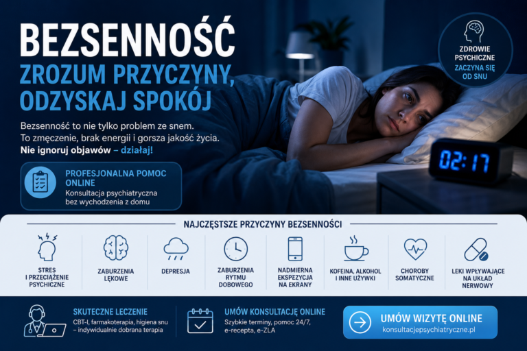 Bezsenność – przyczyny, objawy i skuteczne leczenie (kompleksowy poradnik 2026)