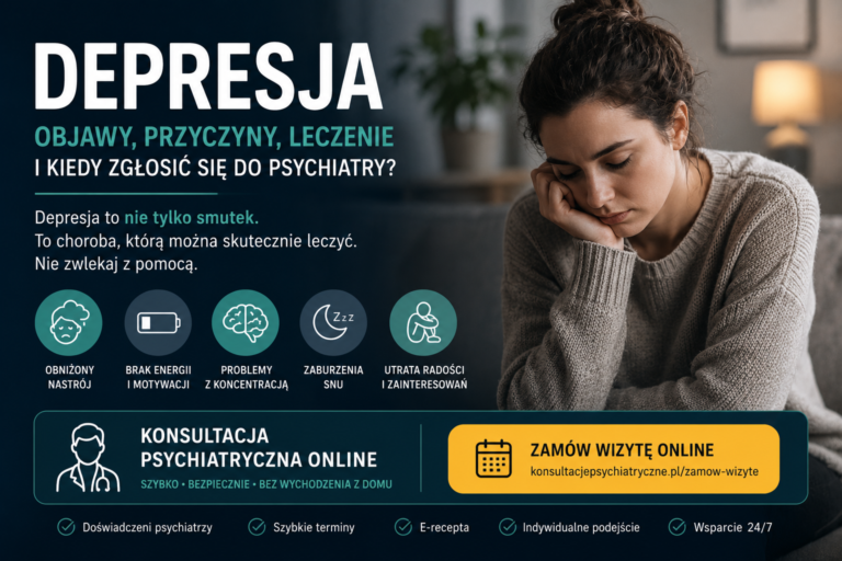 🧠 Depresja – objawy, przyczyny, leczenie i kiedy zgłosić się do psychiatry 2026?
