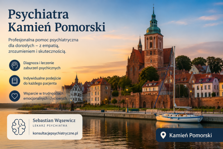 Psychiatra Kamień Pomorski – profesjonalna pomoc psychiatryczna dla dorosłych i młodzieży