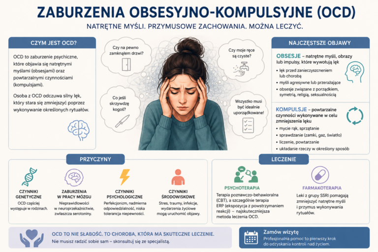 Zaburzenia obsesyjno-kompulsyjne (OCD) – objawy, przyczyny, diagnoza i leczenie 2026
