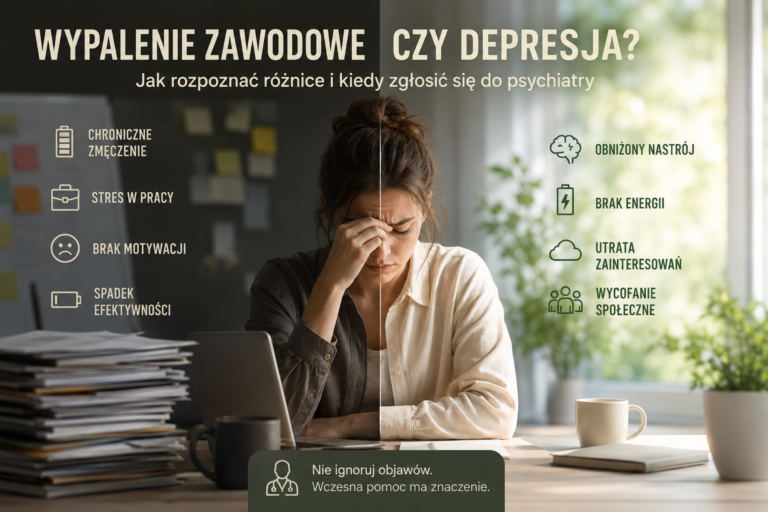 Wypalenie zawodowe czy depresja? Jak rozpoznać różnice i kiedy zgłosić się do psychiatry 2026